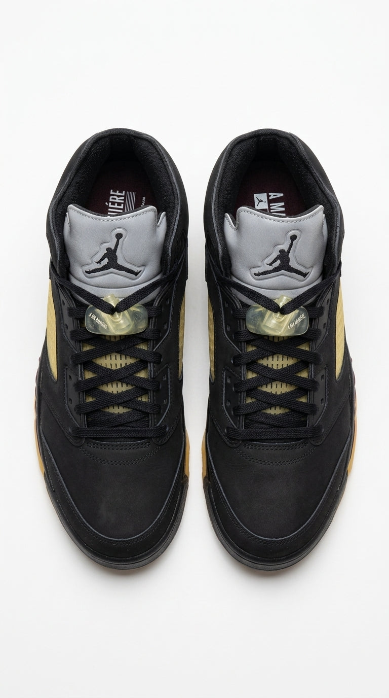 Jordan 5 Black and Yellow