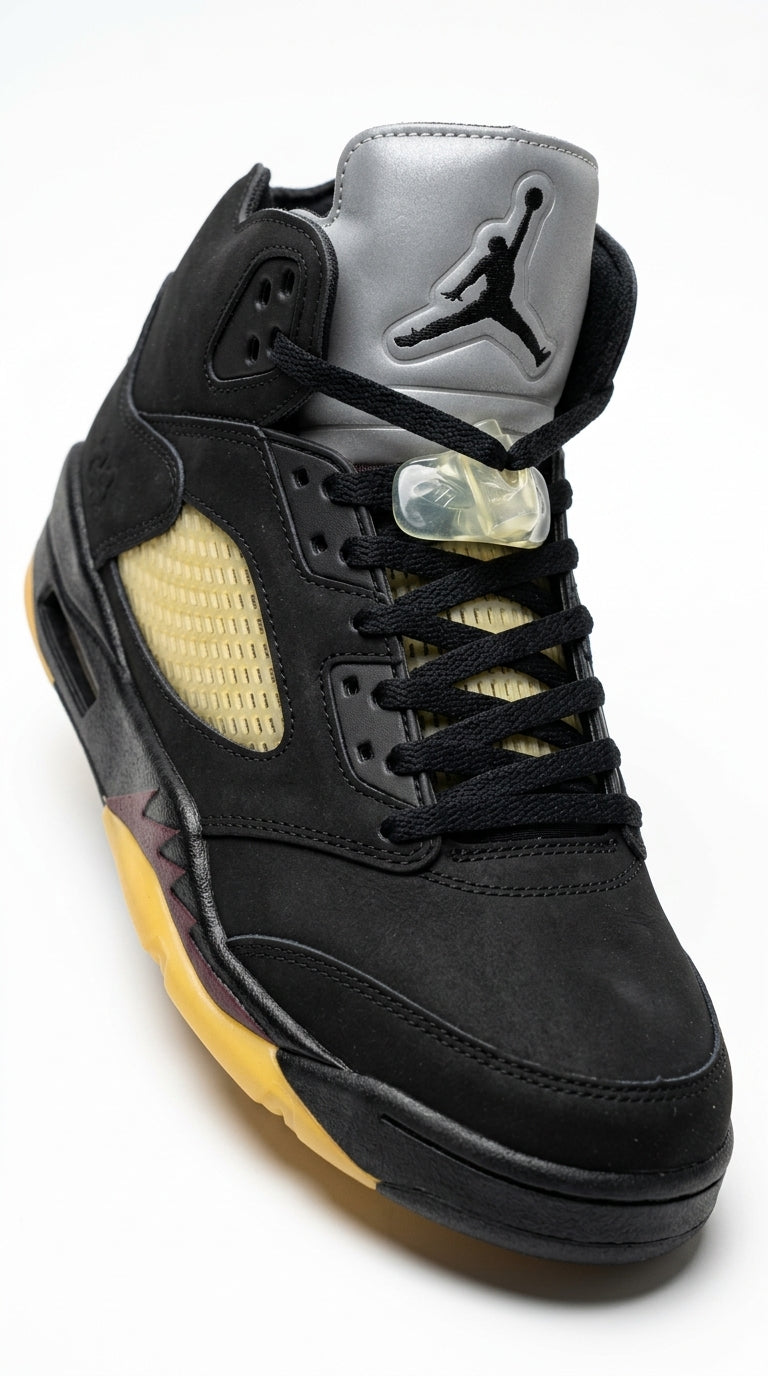 Jordan 5 Black and Yellow