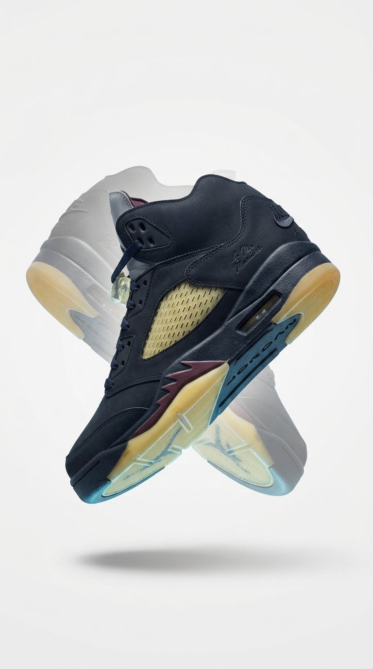 Jordan 5 Black and Yellow