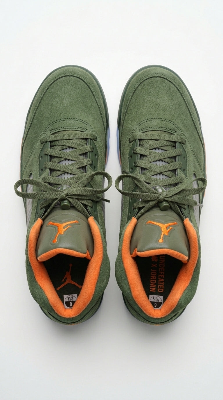 Jordan 5 green and orange