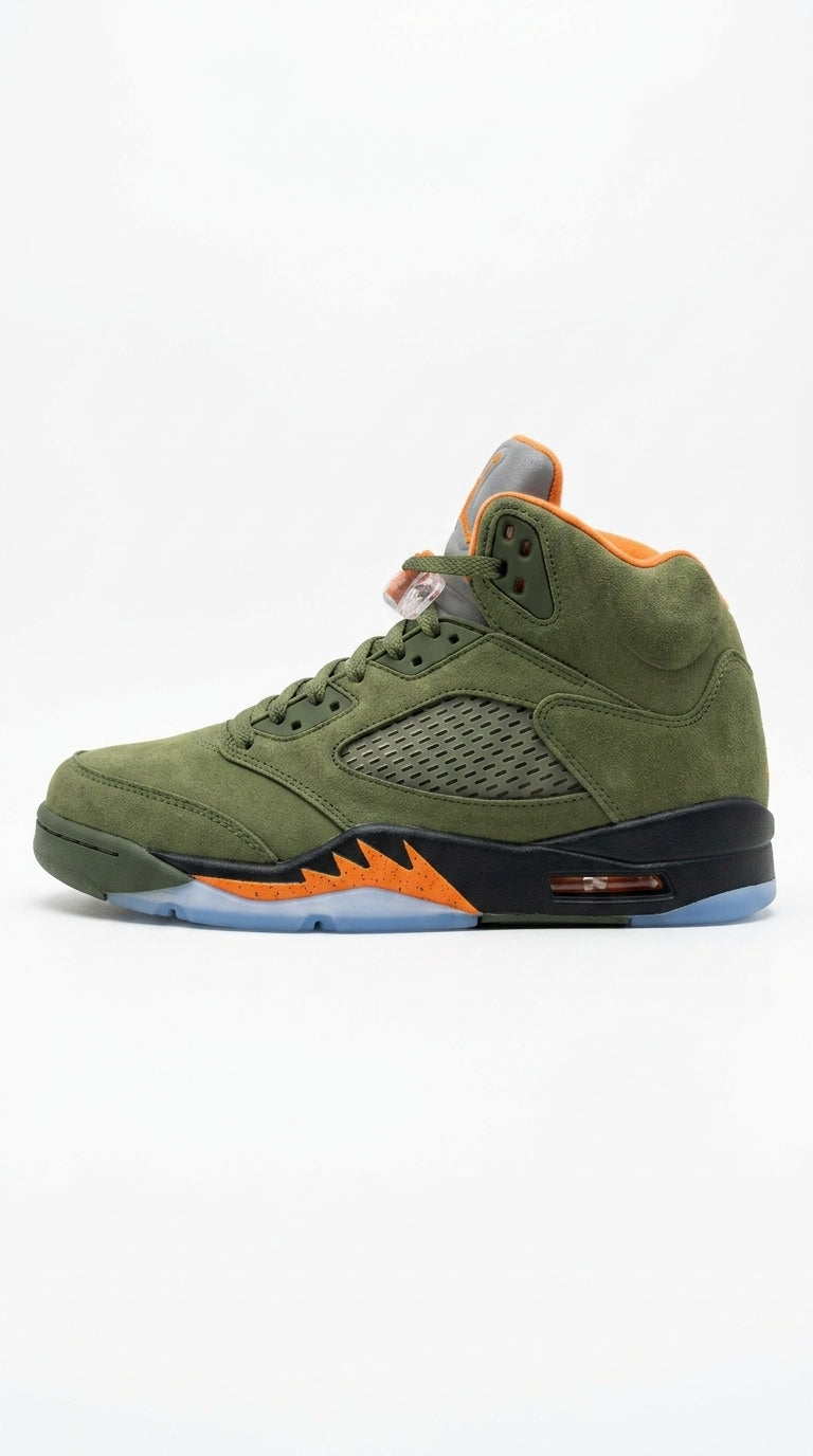 Jordan 5 green and orange