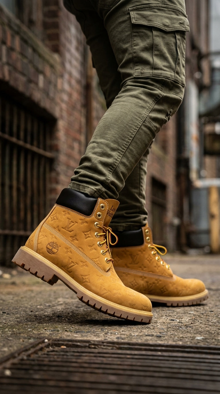 LOUIS VUITTON x TIMBERLAND ANKLE BOOTS
