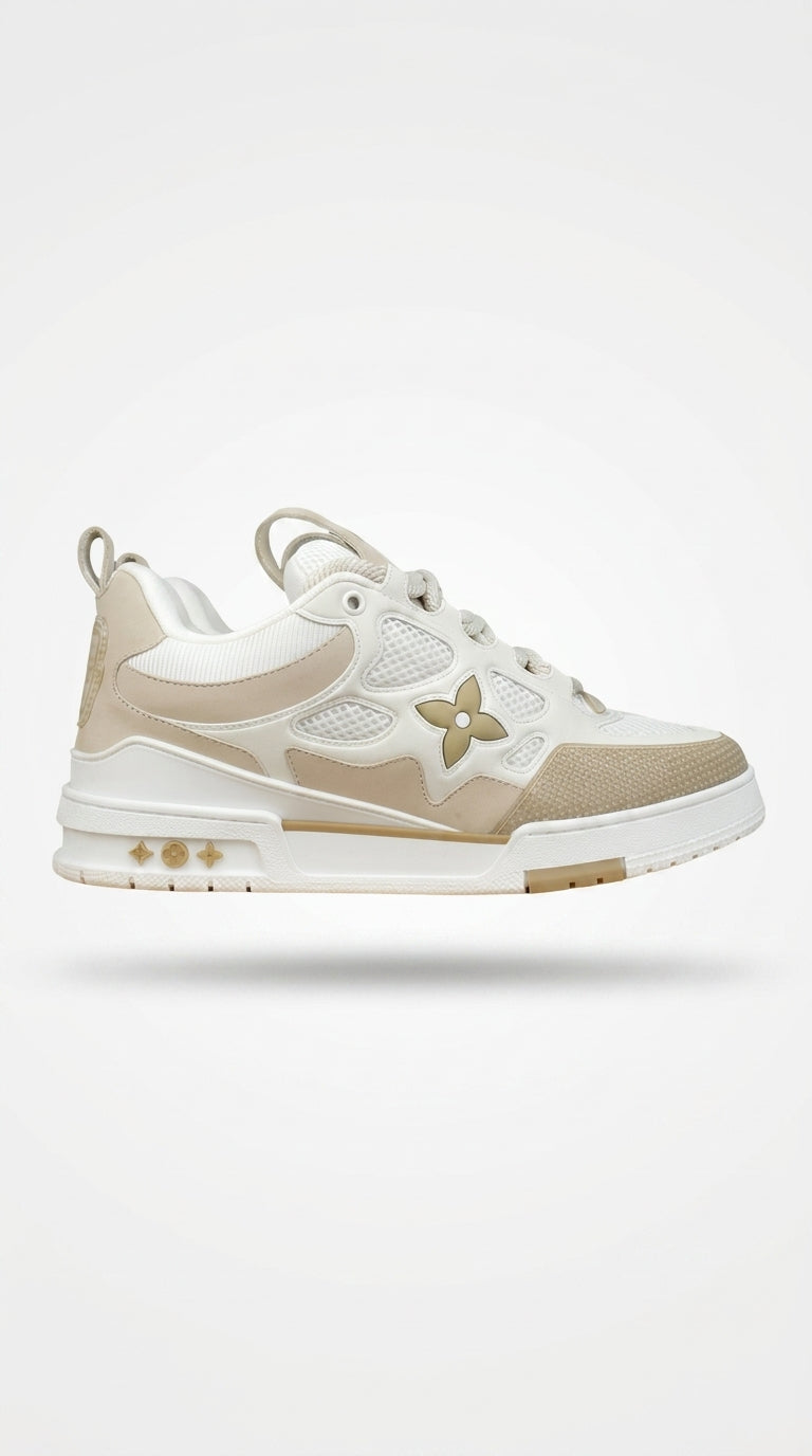 LV SKATE SNEAKER BEIGE WHITE