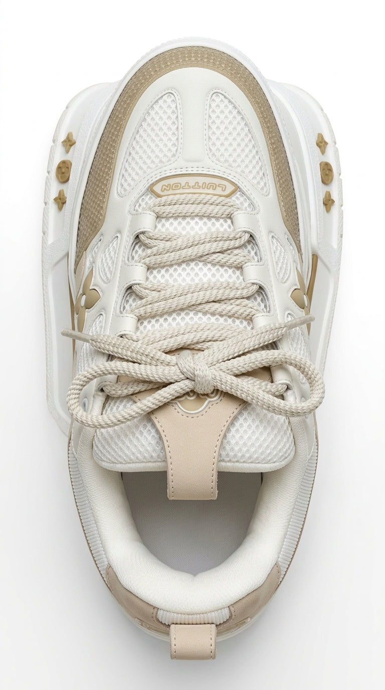 LV SKATE SNEAKER BEIGE WHITE