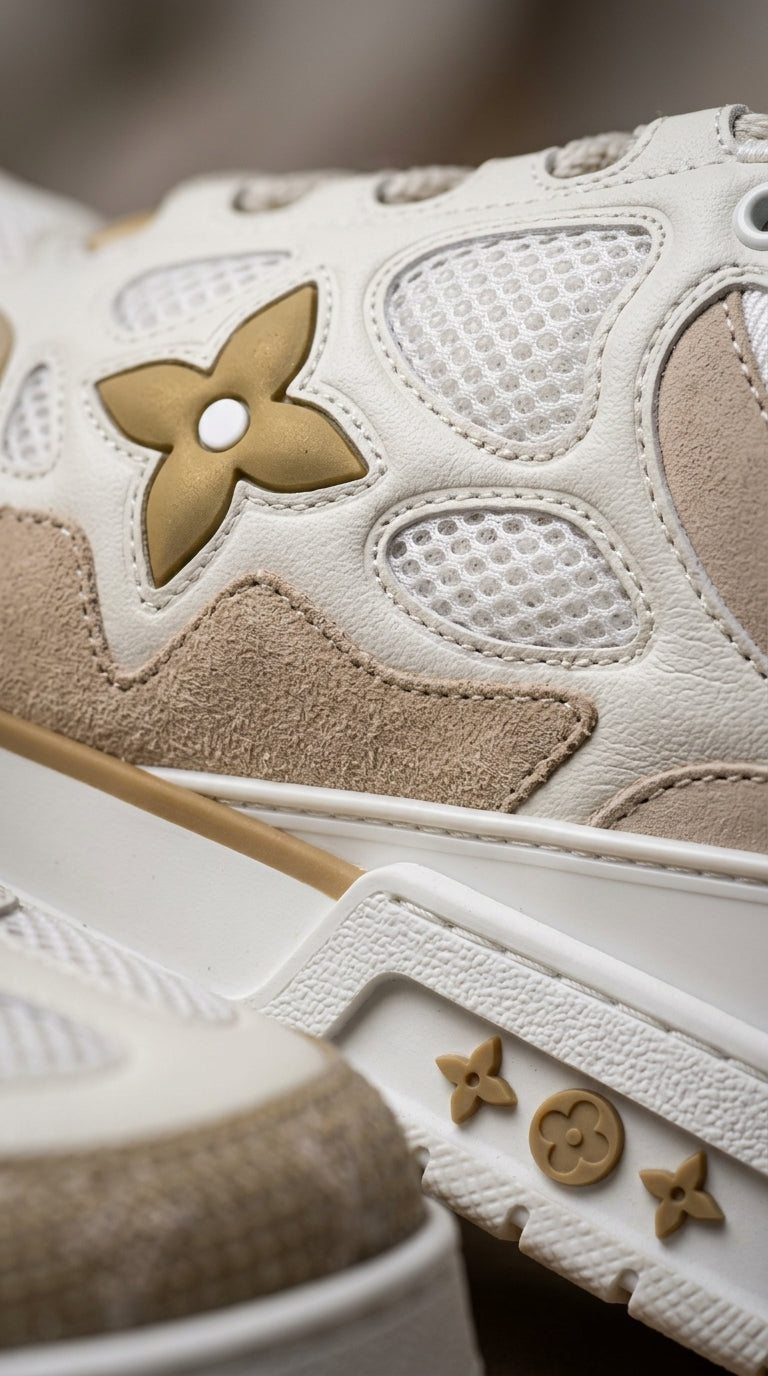 LV SKATE SNEAKER BEIGE WHITE