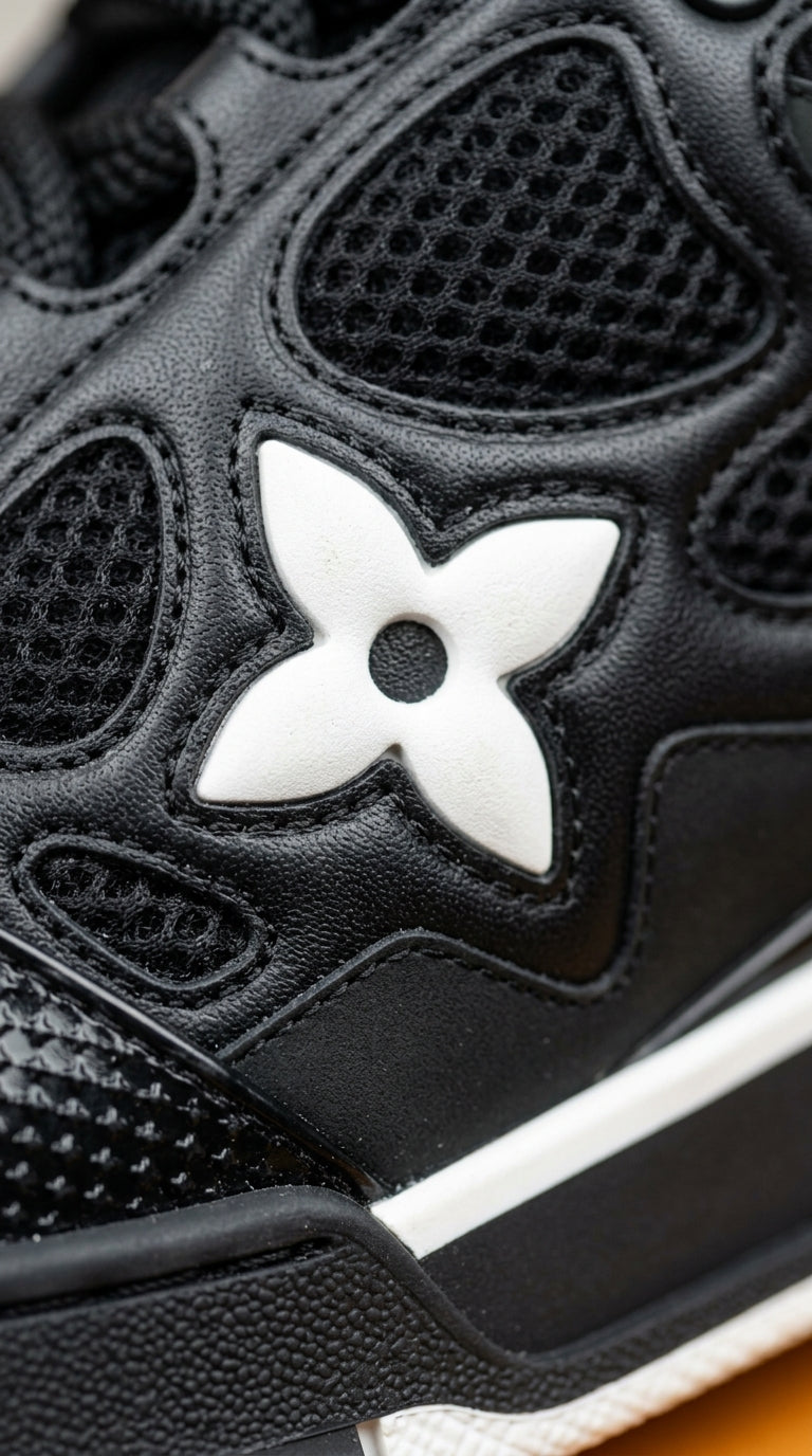 LV SKATE SNEAKER WHITE BLACK