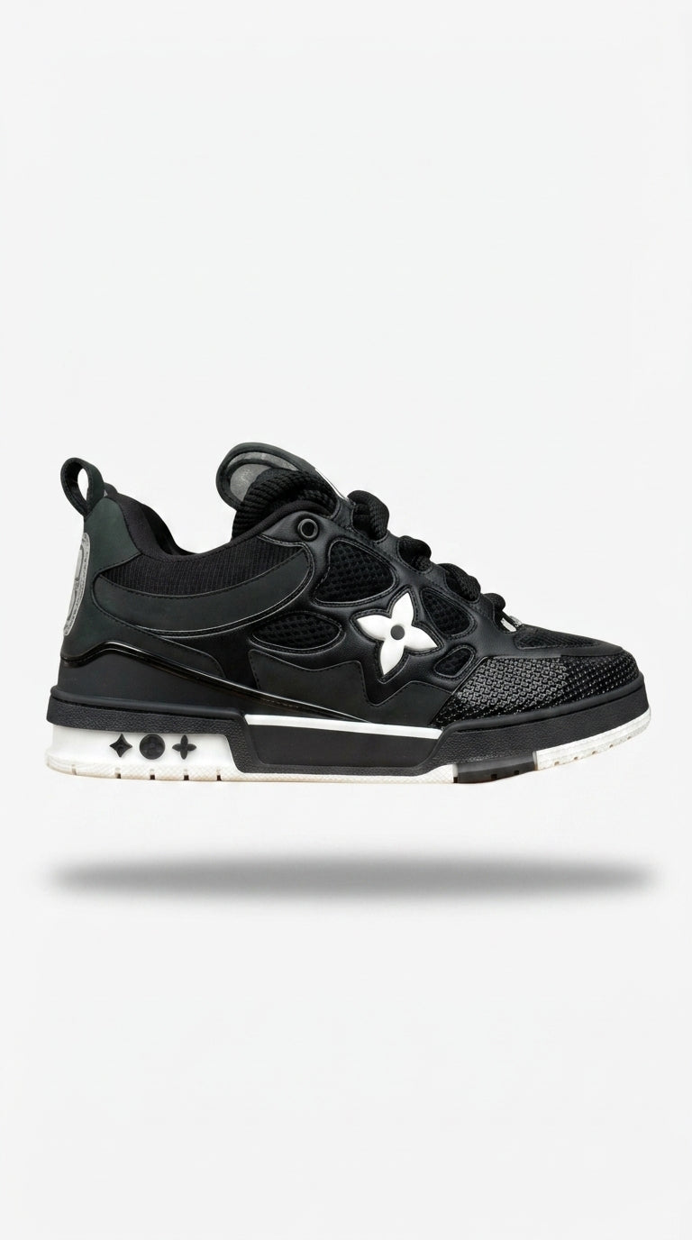 LV SKATE SNEAKER WHITE BLACK