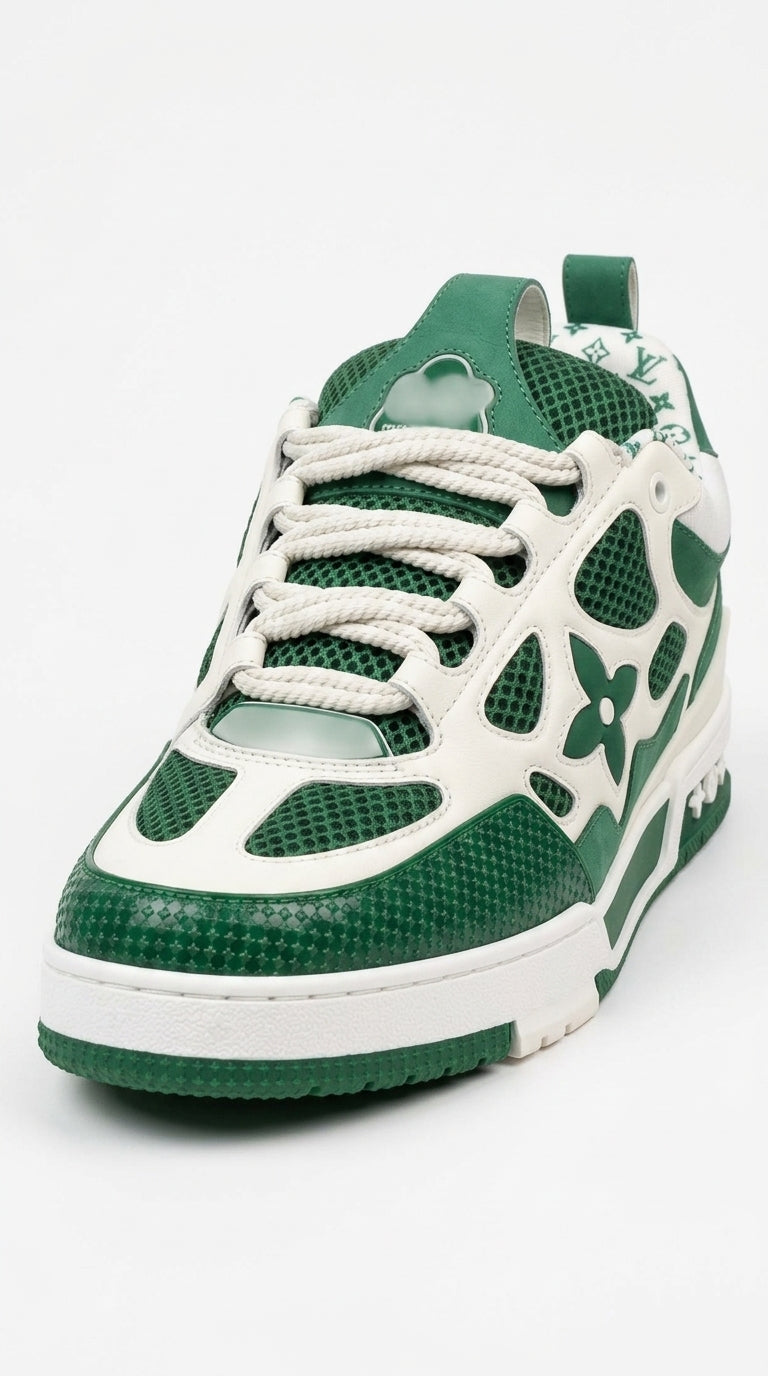 LV SKATE SNEAKER GREEN WHITE