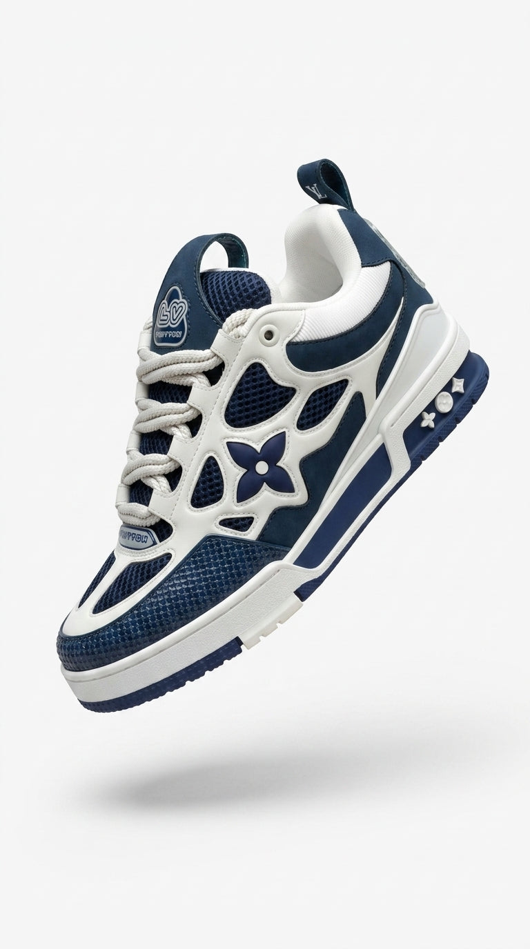 LV SKATE SNEAKER MARINE WHITE