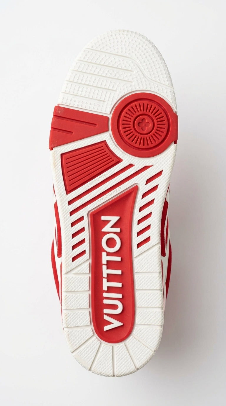 LV SKATE SNEAKER RED WHITE