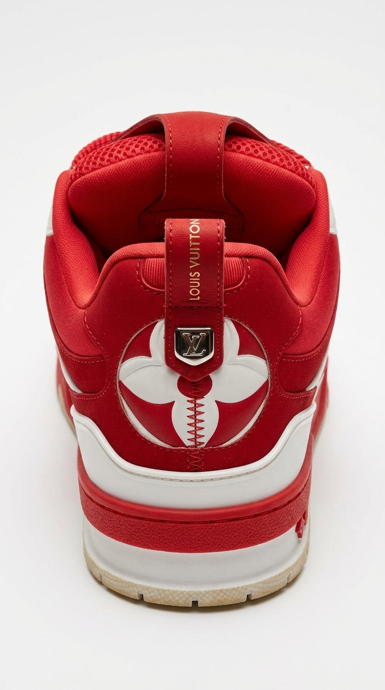 LV SKATE SNEAKER RED WHITE