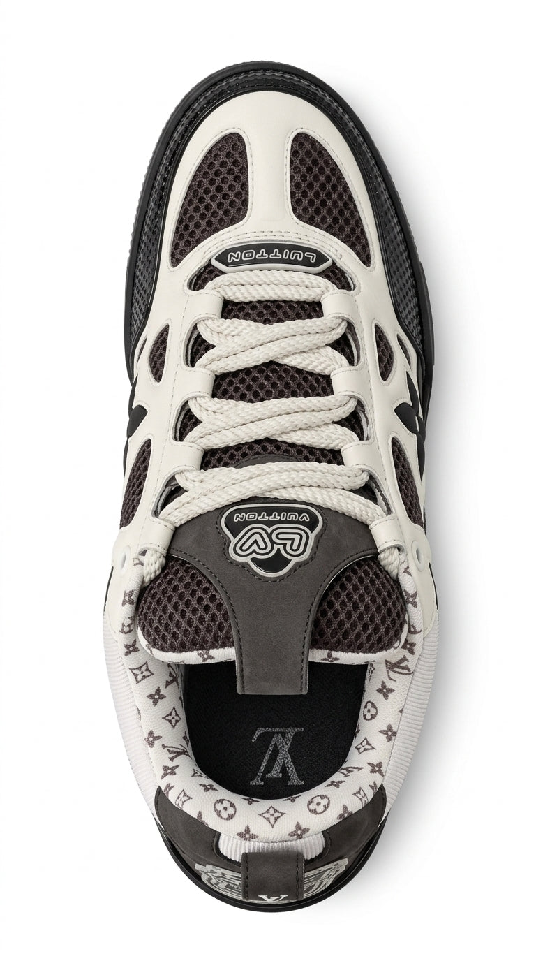 LV SKATE SNEAKER BLACK WHITE