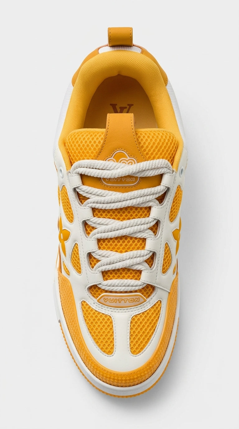 LV SKATE SNEAKER YELLOW WHITE