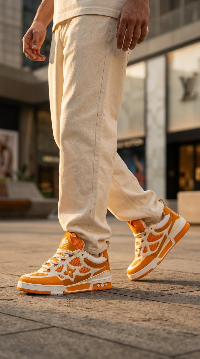LV SKATE SNEAKER YELLOW WHITE