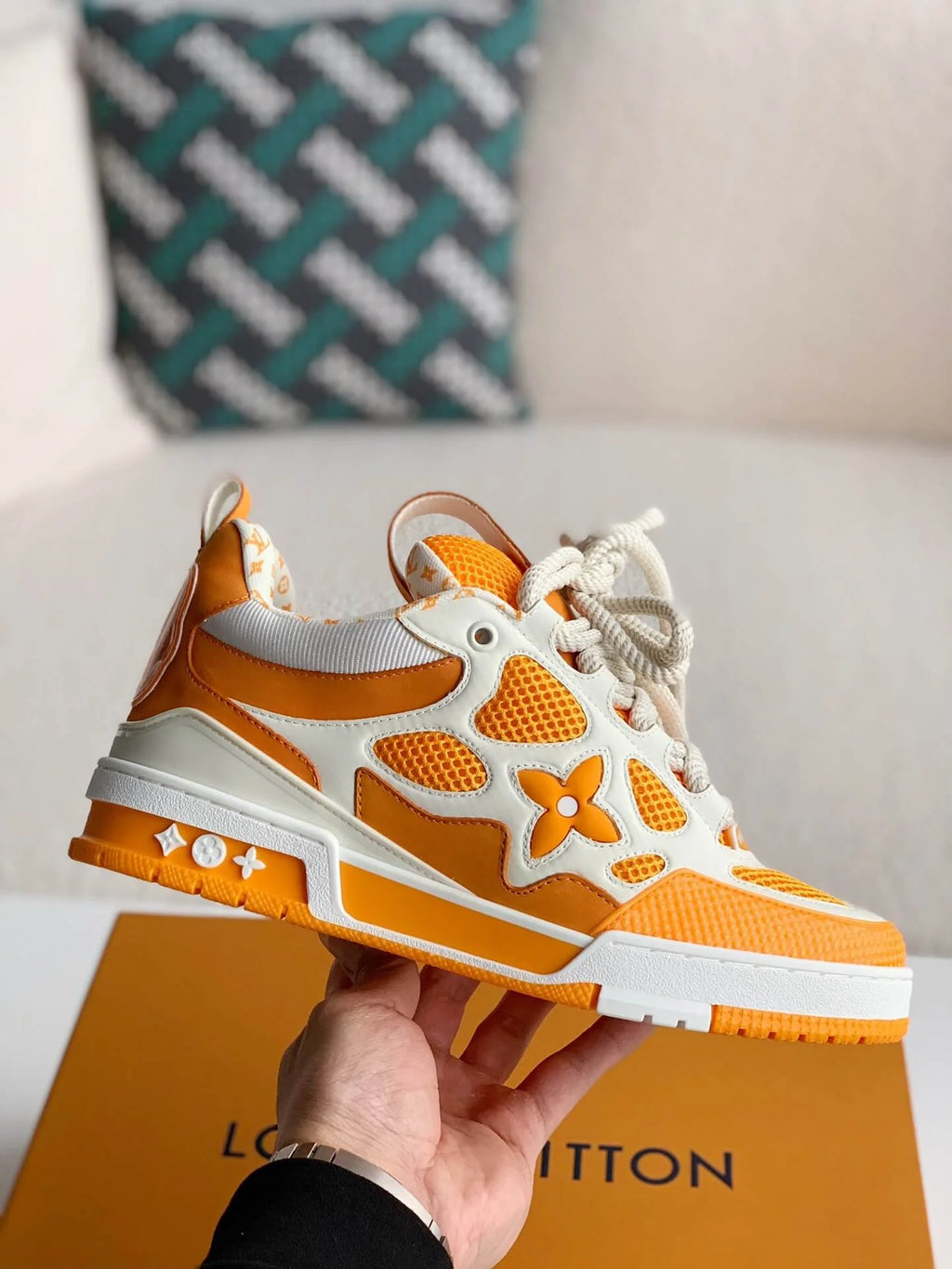 LV SKATE SNEAKER YELLOW WHITE