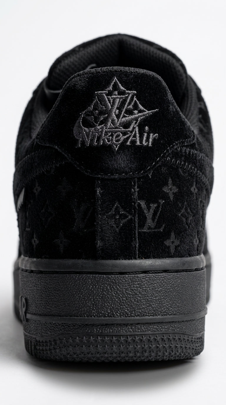 NIKE AIR FORCE 1 x LOUIS VUITTON BLACK/BLACK
