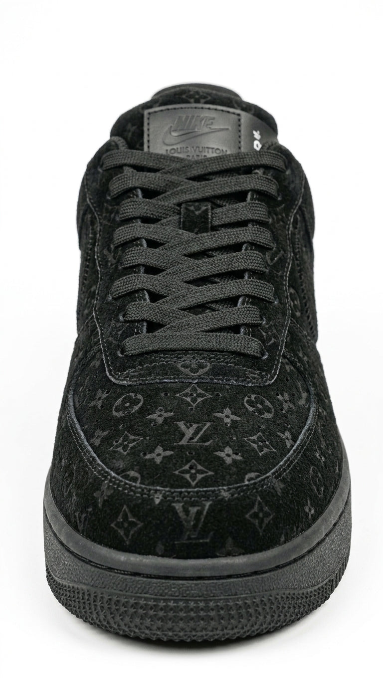 NIKE AIR FORCE 1 x LOUIS VUITTON BLACK/BLACK