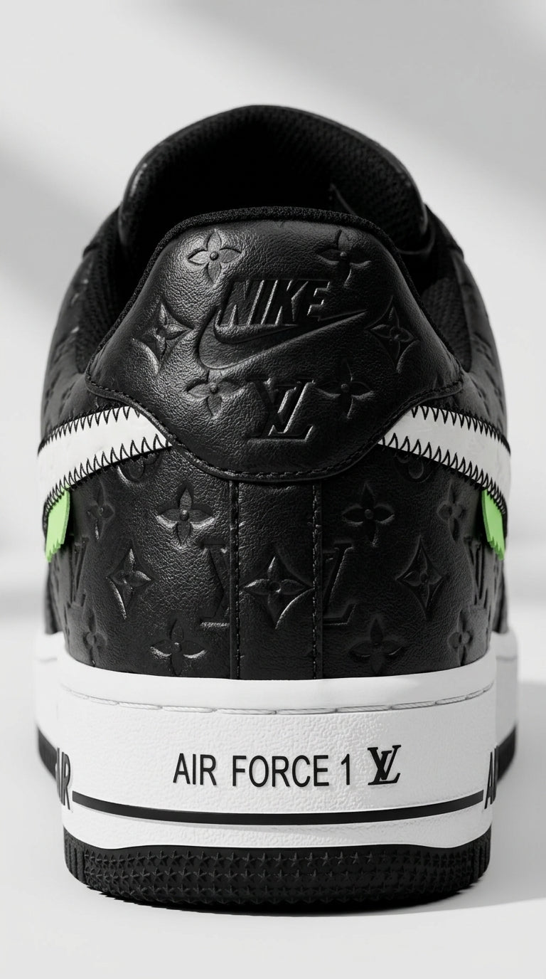NIKE AIR FORCE 1 x LOUIS VUITTON BLACK