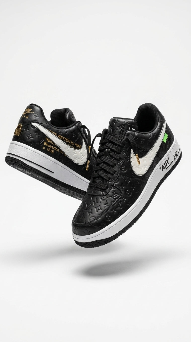 NIKE AIR FORCE 1 x LOUIS VUITTON BLACK