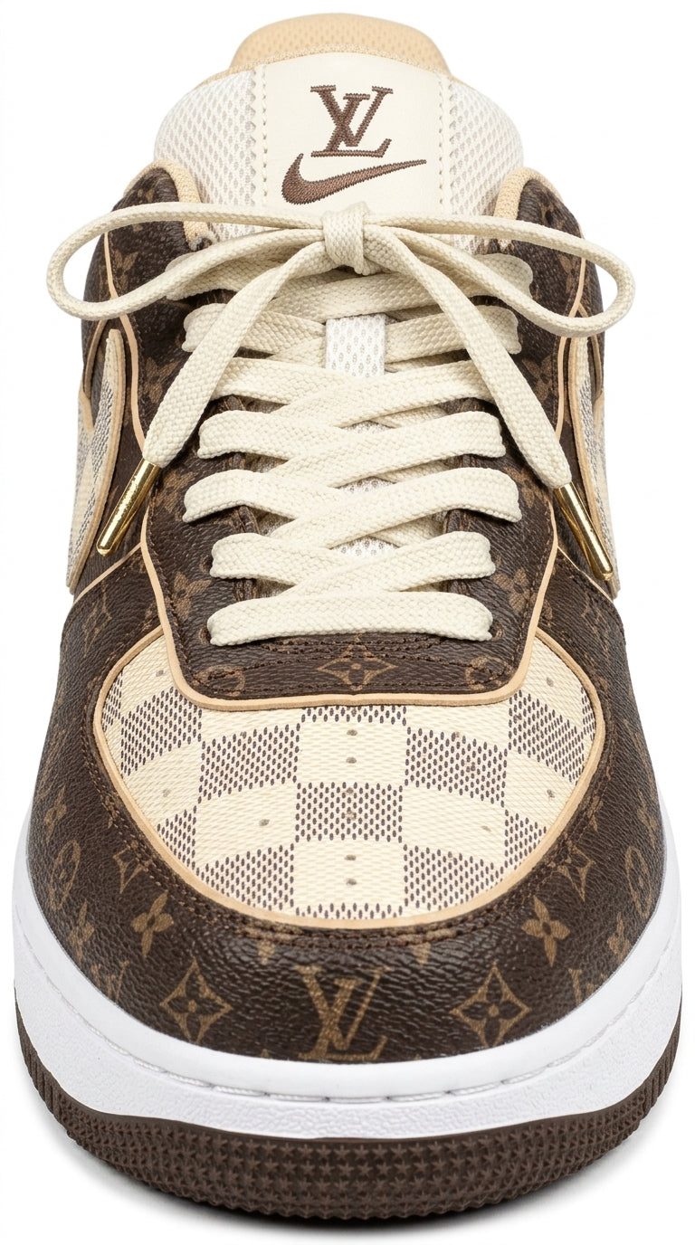 NIKE AIR FORCE 1 x LOUIS VUITTON BROWN