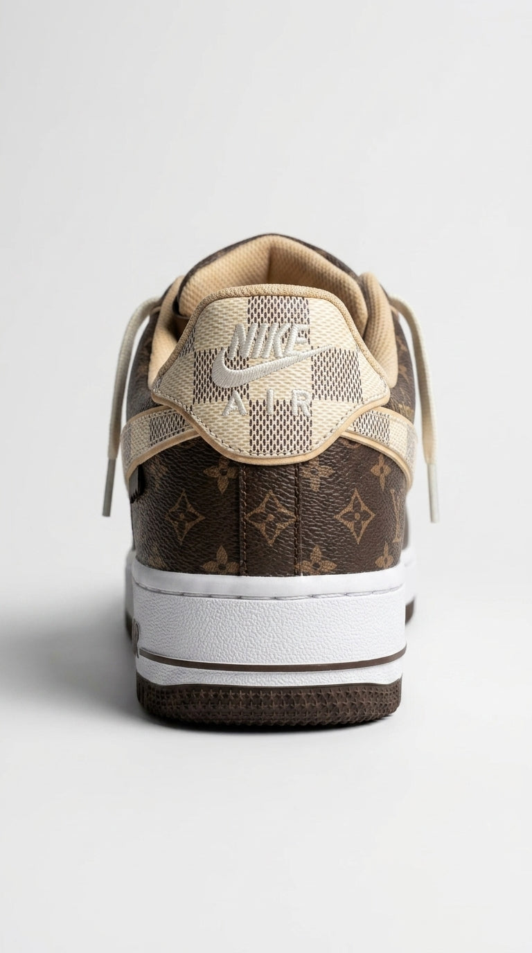 NIKE AIR FORCE 1 x LOUIS VUITTON BROWN