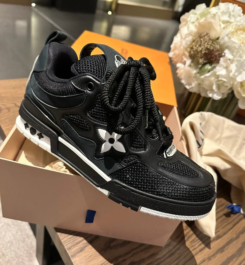 LV SKATE SNEAKER WHITE BLACK