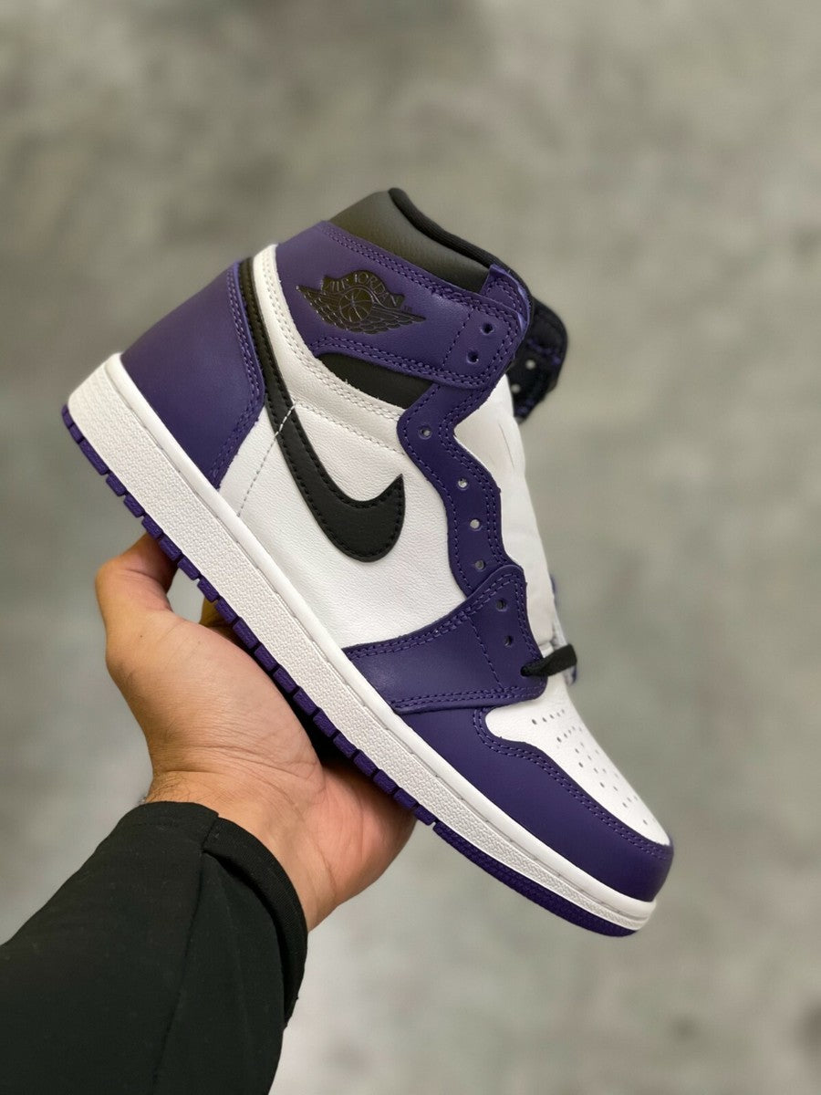 JORDAN 1 HIGH x COURT PURPLE WHITE
