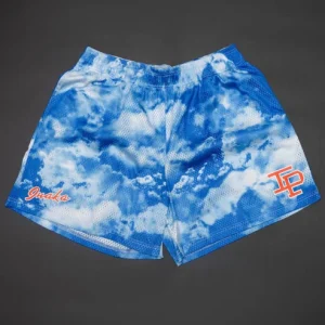 IP Mesh Short Blue sky and white clouds