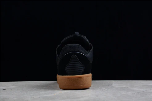 Lanvin Black and Gum Sole Sneaker