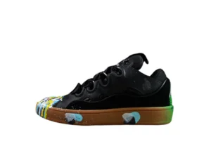 Black Multicolor Low Top Sneakers
