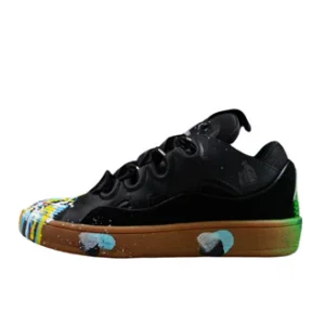 Black Multicolor Low Top Sneakers