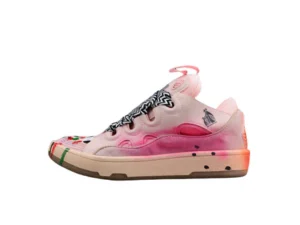 Vibrant Pink Low Top Sneakers