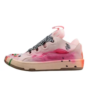 Vibrant Pink Low Top Sneakers