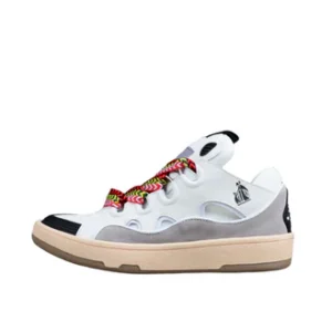 Lanvin White and Grey Sneakers