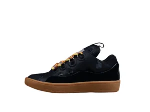Lanvin Black and Gum Sole Sneaker