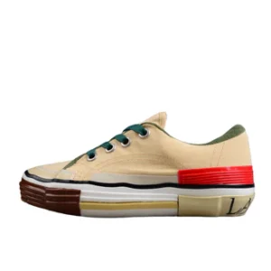 Multi-Color Canvas Low Top Sneakers