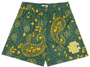 EE Basic Short Green Paisley