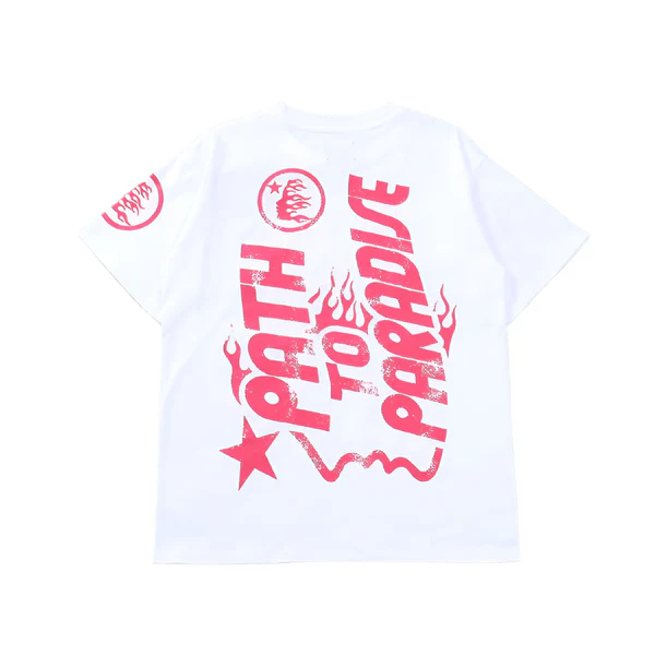 Hellstar "Path To Paradise" White T-Shirts