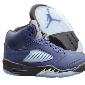 Jordan 5 blue and black