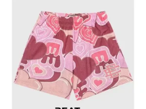 EE Beach Sports Shorts Heart Pink