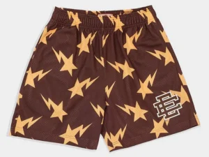 EE Shorts Brown Yellow Star