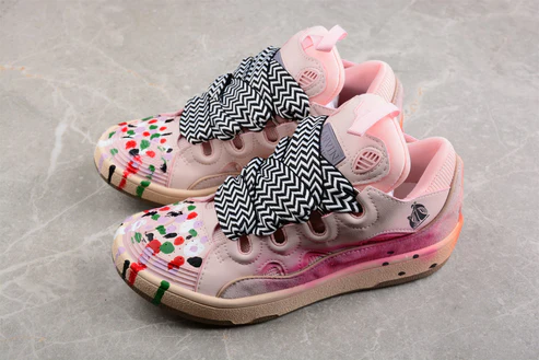 Vibrant Pink Low Top Sneakers