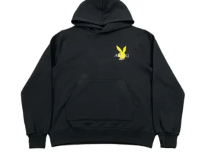 AMIRI PLAYBOY LOGO HOODIE BLACK YELLOW
