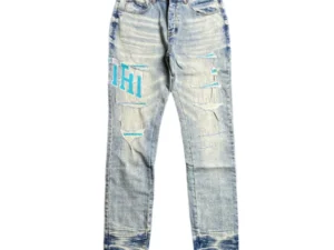AMIRI VARSITY LOGO JEANS