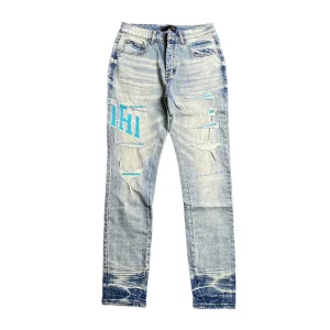 AMIRI VARSITY LOGO JEANS