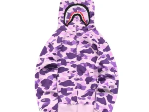 BAPE COLOR CAMO FULL ZIP HOODIE PURPLE