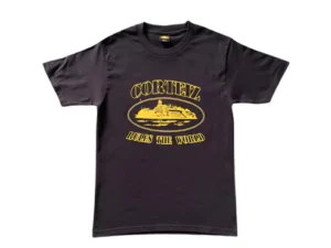 CORTEIZ OG ALCATRAZ TEE BLACK YELLOW