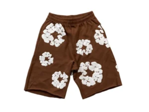 DENIM TEARS COTTON WREATH SHORTS BROWN