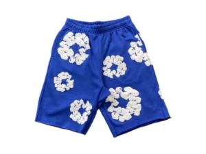 DENIM TEARS COTTON WREATH SHORTS DEEP BLUE