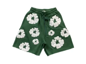 DENIM TEARS COTTON WREATH SHORTS GREEN
